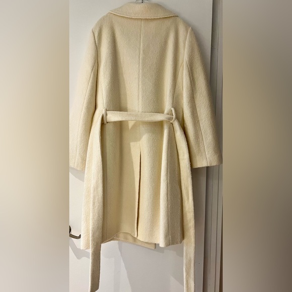 Ann Taylor Belted Funnel Neck Coat L - Picture 5 of 14